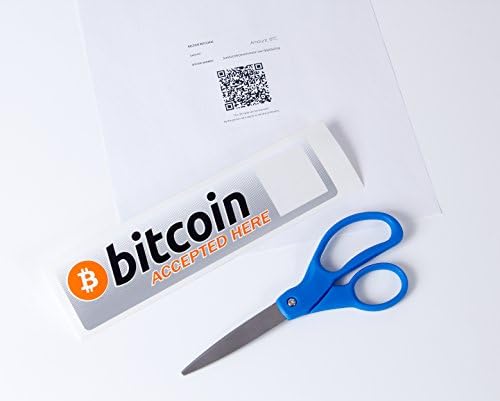 Мојата налепница Bitcoin - со нова карактеристика на прозорецот QR Code за да ја персонализирате - да бидете во можност да примате плаќања за криптовалути - обезбедете ги в