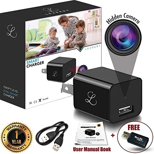 Шпионска камера Lexpert - Скриена камера - USB полнач - Премиум скриен полнач за фотоапарати - USB Charger Camera - камера