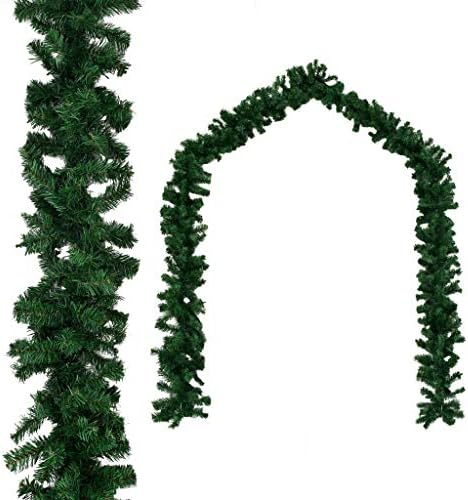 Венец Од Градината вејкс, Зелена Повеќекратна Декорација На Домот Пвц 20м Божиќна Венец За Семејство За Затворен Простор