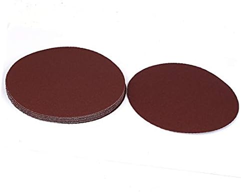 Алатка за обработка на дрво X-Dree 100 дискови за хартија за пескарење и јамка за пескарење кафеави 10 парчиња (дискотеки за обработка