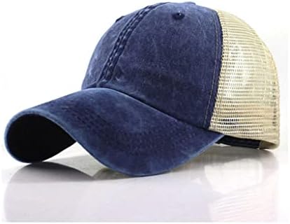 Shzbcdn лето портокалова камионџија капа за мажи што дишат жени бејзбол капа со мрежни улични облеки за хип -хоп капачиња
