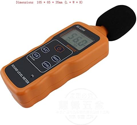 SDFGH Преносен LCD дигитален звук на мерач на мерач на мерење на мерниот инструмент DB Decibel Decibelmeter Monitoring Teger Tester Tester