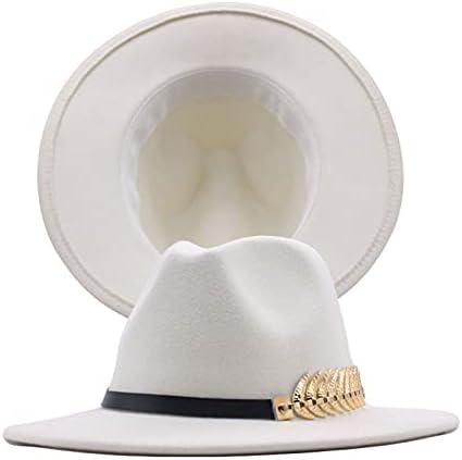 Федора волна капа женска појас класична широка тока панама шапка флопи бејзбол капа х фактор капа