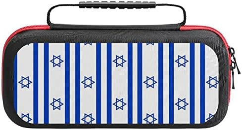 Израелско знаме во форма на знаме за преносен преносен торба за складирање на патувања тврда школка за додатоци и игри