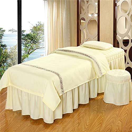 XJZHANG масажа за масажа поставува убавини за кревет за убавина 5 парчиња сет мек памук за лека за лекување физиотерапија кревет