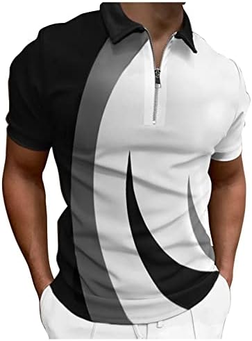 Мажи пролет и лето мода лабава лабава патент 3Д дигитално печатење со кратки ракави со кратки ракави врвот на кошулата Топ џеб t t t