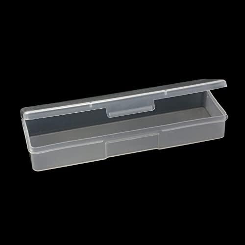 Tighall 4PCS Clear Containers Box со капакот на капакот на капакот и приклучувањето за затворање на пластична кутија за пластично