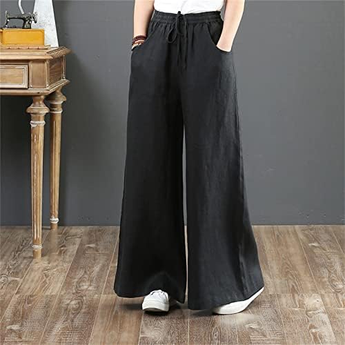 Употреба на жени обични панталони еластични панталони со половината со високи половини, глуждот, исечени панталони со панталони со џеб