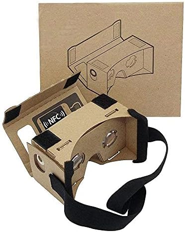 Google Картон, 2 ПАКЕТ VR Слушалки 3d Виртуелна Реалност Очила Кутија Со Јасна 3d Оптички Објектив И DIY Удобно Главата Ремен Нос Рампа