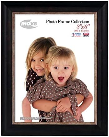 Inov8 Framing PFES-SWBK-86 Photo Frame, измиена црна, 8x6 инчи