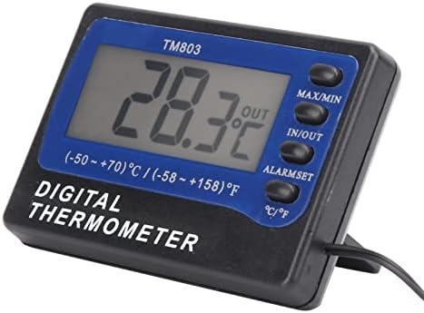 EVTSCAN Tm803 Термометар Дигитален Мерач На Температура Со Функција За Аларм За Аквариумски Фрижидер
