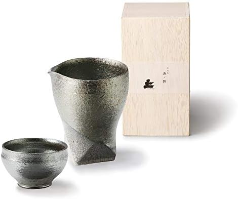 丸 伊 製陶 製陶 MR-3-3002 Sake Cup Set, 250ml, Ginka Pingeration