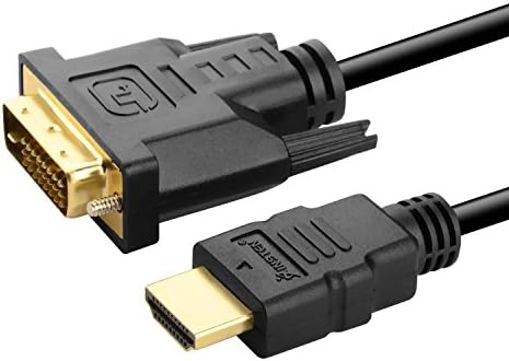 Zagall HDMI машки до DVI -D машки единечен кабел за врски - 10 стапки