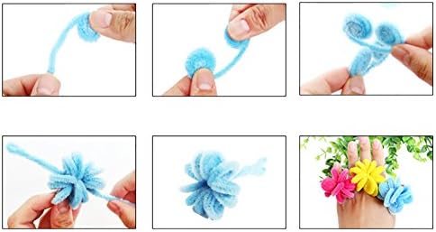 tbpersicwt 100pcs chenille стеблата chenille stems чистачи на цевки пресврт шипки деца DIY занаетчиска едукативна играчка 7