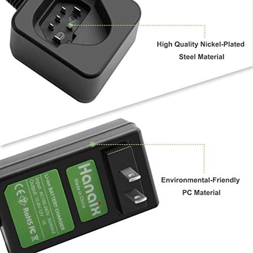 HANAIX 12V полнач за батерии за RIDGID R82007 AC82008 R82009 R82048 R82059 R82049 AC82049 AC82059 130220001 130188001 130219001 1304466011 За