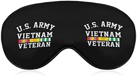 Американска армија Виетнам ветеран за спиење маски за затемнување на окото со прилагодлива еластична лента ноќно слепило за жени мажи,