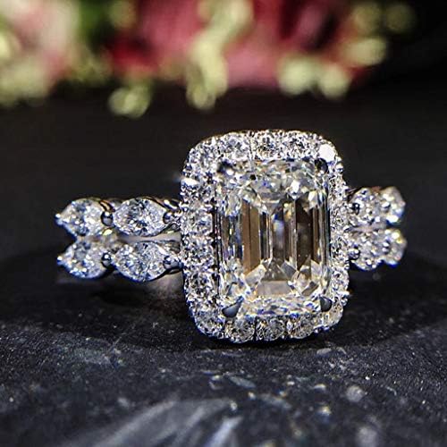 2023 година Нов темперамент дијамантски предлог за прстен во форма на жени дијамантски прстен за брак прстени момче момче