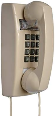 SJYDQ Wallиден телефонски монтиран ， стил Ретро wallиден телефон Контрола на волумен на фиксен кабел водоотпорен водоотпорен и доказ за