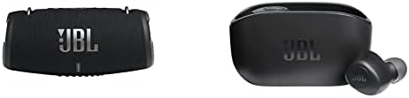JBL Xtreme 3 - Преносен Bluetooth звучник, моќен звук и длабок бас, & Vibe 100 TWS - Вистински безжични слушалки во уво - црна
