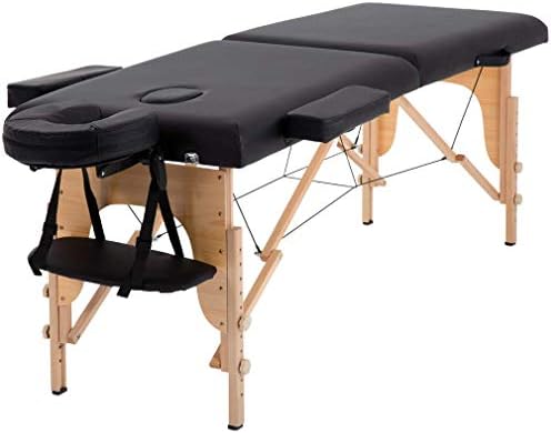 Масажа маса масажа кревет спа кревет 84 инчи долг преносен 2 преклопување w/носење табела за табела за прилагодување на салонот за салони