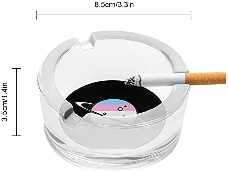 Транс планета цигари пушачи стаклени пепелници за пепел за украси за таблети за домашни канцеларии