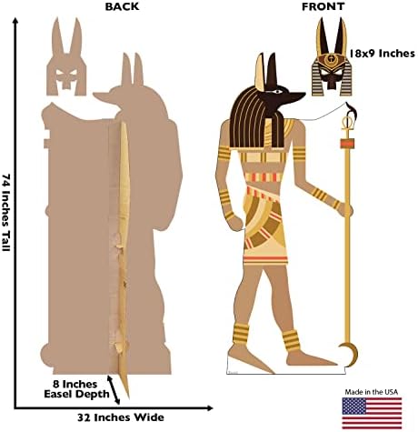 Картонски луѓе Египетски Анубис со маска од картонски пресек