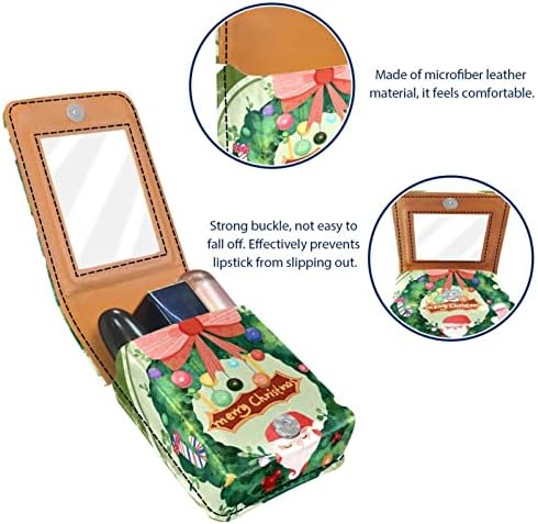 Кармин за шминка ОРИУКАН торба ЗА кармин со огледало пренослива торбичка за складирање кармин организатор за складирање на сјај