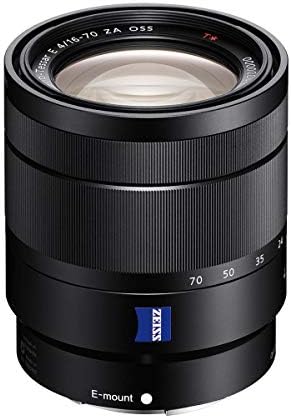 Sony vario-tessar t* e 16-70mm f/4 za oss леќи за Sony E, пакет со прооптички комплет за филтрирање од 55мм, обвивка за леќи, куќиште за леќи,