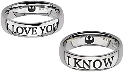 Војна на Starвездите „Те сакам/знам сет на прстенот, женска големина 7, машка големина 10