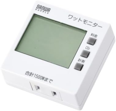 Sanwa Supply Tap-TST8N Watt Monitor, потрошувачка на енергија, акумулирана количина на електрична енергија, акумулирано време, проценети трошоци