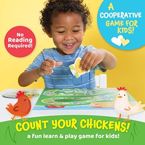 Мирно Кралство Сметајте Ги Вашите Кокошки Наградувана Кооперативна Игра За Броење за 2 до 4 Деца на возраст од 3+