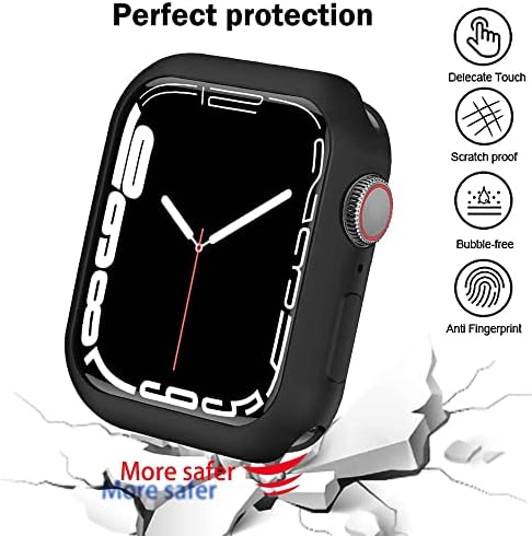 Botomall for Apple Watch Case 45mm Серија 7/8 мек флексибилен TPU тенок заштитен браник за лесна категорија за iwatch [без екран]