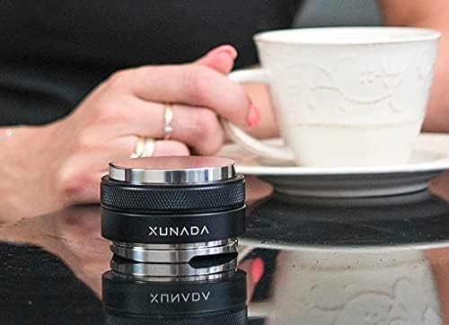 X XUNADA 53.3mm дистрибутер на кафе и тампер, работи со сите 54мм портафилтерс, еспресо рачни телатори, 2-во-1 прилагодливо ниво