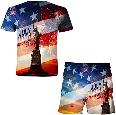 Ден на Меморијалот Духен Облека мажи Американски машки 3Д независност на летниот случај на печатење на знамето за печатење на знами