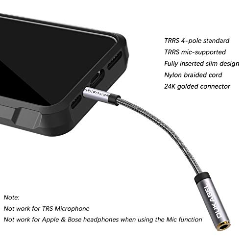 Дукабел ултра-терен аудио кабел од 3,5 мм за паметен телефон, таблети, слушалки и микрофон на ТРРС