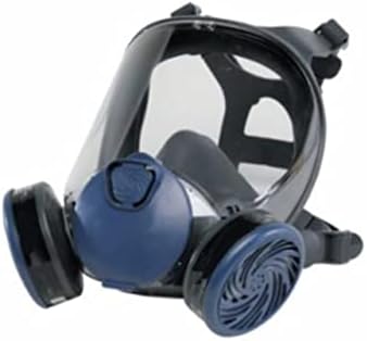 Целосна маска за респиратор на лице, маска за гас Заштита од штетен гас, безбедносна маска со активен филтер за јаглерод, лесен за носење,