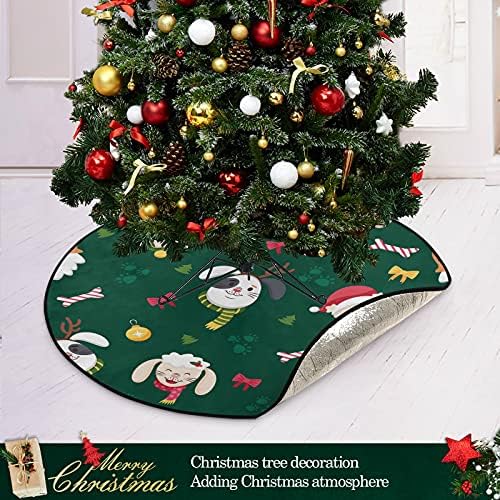 Божиќни животни новогодишно дрво душек водоотпорен дрво столб