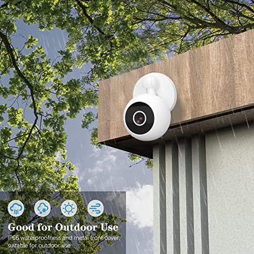 Безбедносна камера Naroote Надворешно, Надзор за надзор на камера Екстернаторска безжична безбедносна камера 2MP 1080P 360 степени ротација