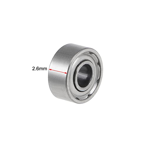 uxcell 682zz длабоко жлебови топка лежишта 2мм Внатрешна DIA 5mm OD 2,3 mm се носат двојно заштитен хром челик Z2 5 парчиња