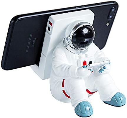 Држач за телефон Oneyim за биро, креативен астронаут мобилен телефон стојат таблети Телефон Поддржувач на телефон за iPhone, iPad, телефон Samsung