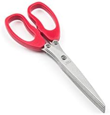 Fox Run Multi-Blade Herb Scissors, 0,5 x 2,75 x 7,5 инчи, црвено
