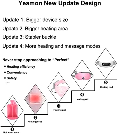 Електрична подлога за греење, надградена преносна подлога за греење безжично со 4 нивоа на топлина и 4 режими на масажа, брзо загревање на