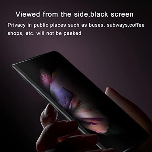 УЕБАИ 2 Пакети Заштитник На Екранот За Samsung Galaxy Z Fold 3 5G, Заштитник На Екранот За Приватност Анти-Шпионски Случај Пријателски