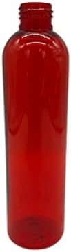 8 мл Црвена Космо пластични шишиња -12 Пакувајте празно шише за полнење - БПА бесплатно - есенцијални масла - ароматерапија | Црн притисок