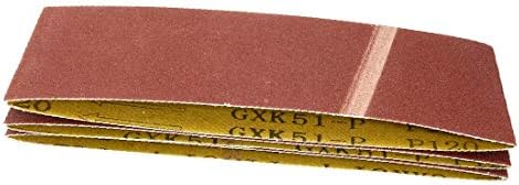 X-gree 3-инчен x 18-инчен 120 решетки со цевка со цевки со цевка, алуминиум оксид за пескарење 3 парчиња (3 пулгади x 18 пулгади