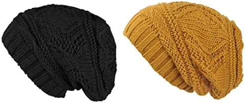 Лилакс плетете го преголемата мека топла зимска гравчиња жени капа