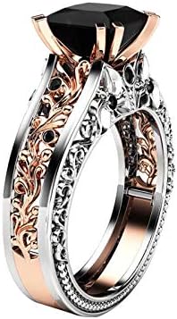 Мода симпатична едноставна прсти прсти жени раздвојување во боја гроздобер златни прстени венчавки ангажман цветен прстен накит