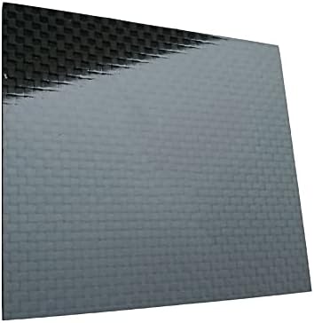 GOONSDS 3K јаглеродни влакна плоча чист материјал за јаглеродна табла за RC UAV/играчки обичен ткаат светла површина 600mmx600mm, дебелина: