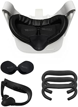VR Cover Fitness Fitness Interface Interface Bracket & Fonam Comfort замена со заштитниот капак на леќи за Oculus/Meta Quest 2