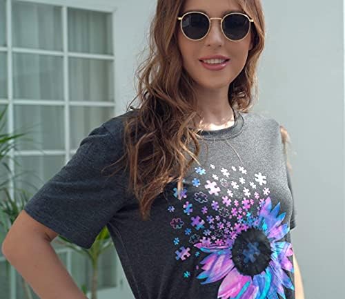 Beanенски женски сончоглед графички кошули сончогледни резервоар за печатење на врвови на летни врвови без ракави без ракави